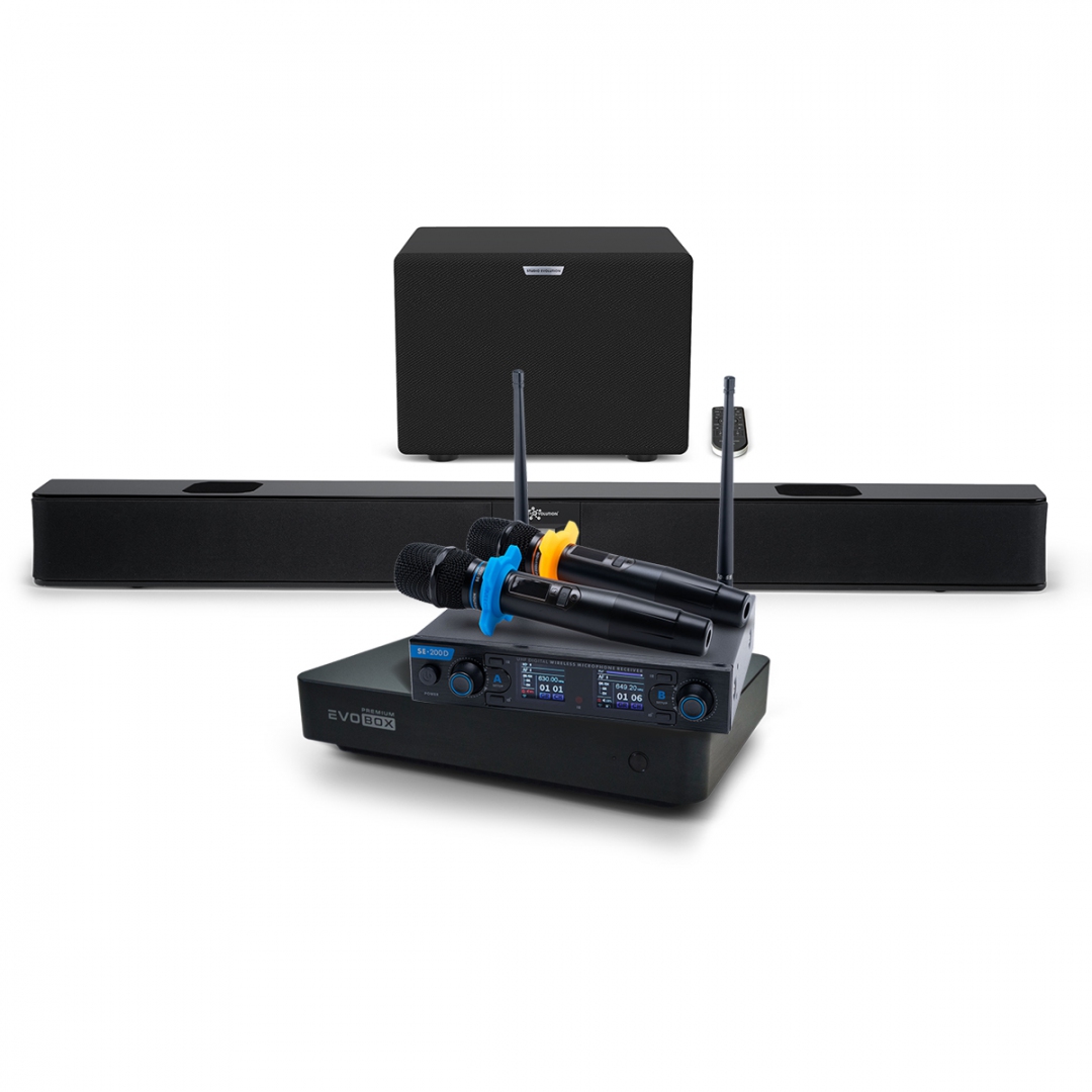 Hi-End караоке-система EVOBOX Premium + EvoSoundBar (саундбар с караоке) в Кинешме