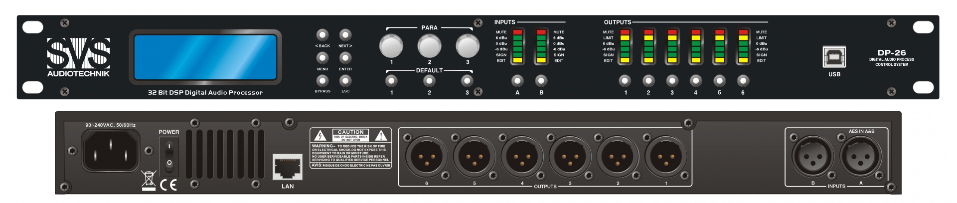 SVS Audiotechnik DP-26 Цифровой процессор: 2 входа 6 выходов в Кинешме