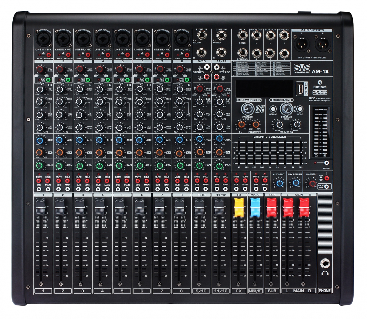 SVS Audiotechnik mixers AM-12 Микшерный пульт аналоговый, 12-канальный в Кинешме