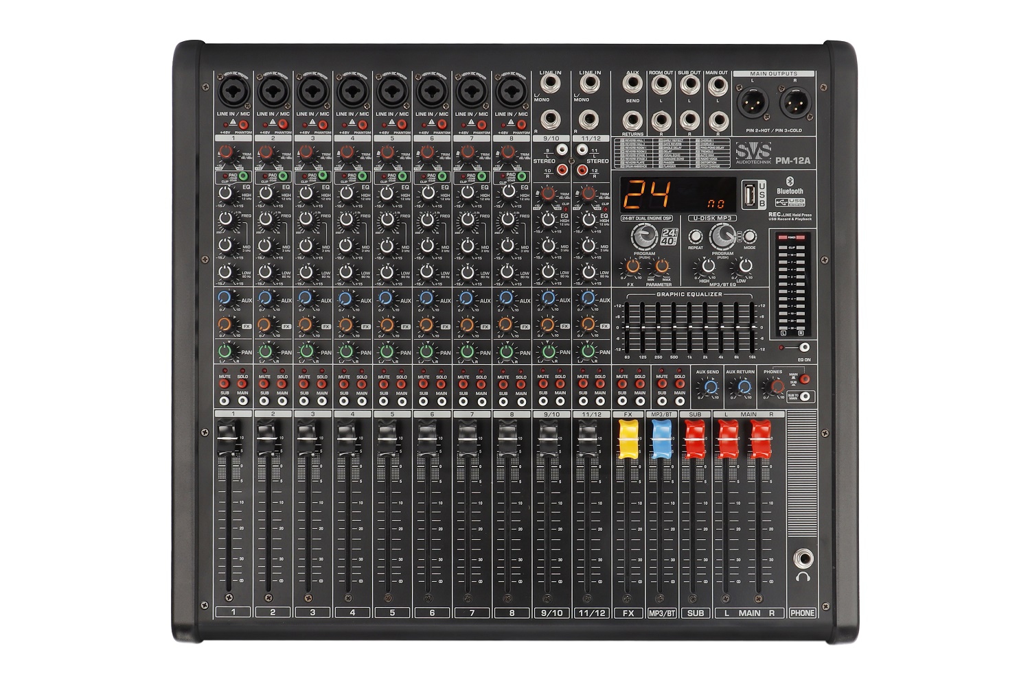 SVS Audiotechnik mixers PM-12A Активный аналоговый микшерный пульт, 12-канальный в Кинешме
